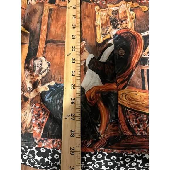 Vintage Reyn Spooner Guy Buffett Mens Hawaiian Shirt Gentleman's Club Dog - Picture 8 of 8